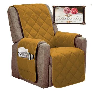 Imagem de Capa protetora para poltrona do papai retratil e reclinavel com fixado