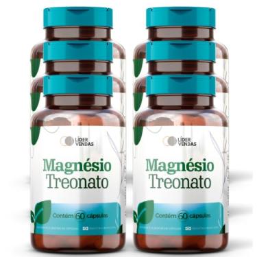 Imagem de Magnésio Treonato - 420mg com 60 cápsulas - 6 potes