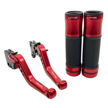 Imagem de Kit Manete Manopla Esportivo Xtz Crosser Factor Lona Rx 125 - Stark Ra