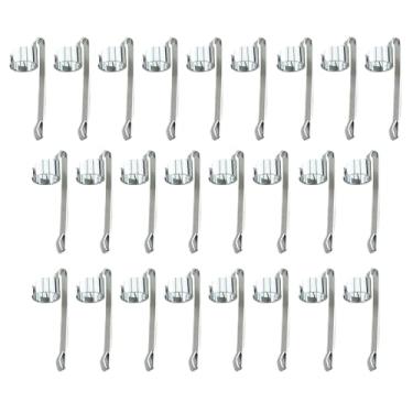 Imagem de RLECS 25 peças de aço carbono prata pendurável clipe de pressão 34 mm suporte de caneta suporte de tocha produto de escritório material escolar