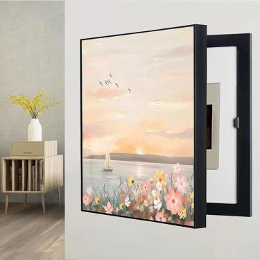 Imagem de Armário de capa da caixa de fusíveis Decorativa de tampa elétrica do medidor elétrico, painel elétrico, oculte pinturas da caixa de distribuição elétrica caixa decorativa, H, 30x40cm