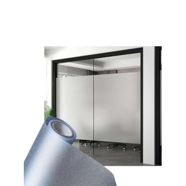 Imagem de Adesivo Jateado 1m x 60cm Rolo de Prote��o para Box, vidros, Vidra�as profissional esse adesivo transparente.