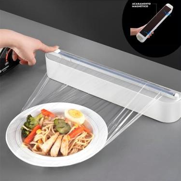 Imagem de Dispenser Suporte Cortador Para Papel Filme Suspenso - Shopmix