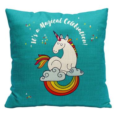 Imagem de Almofada Unicornio Verde