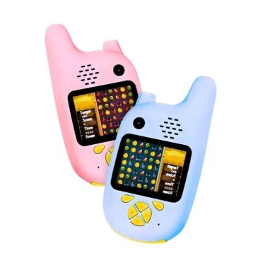 Imagem de Kit 2 Walkie Talkie Infantil C/ Câmera Digital Efeitos Jogos