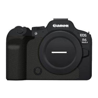 Imagem de Mebont Adesivo de capa de câmera antiarranhões para Canon EOS R6 Mark II Película protetora de corpo sem espelho antidesgaste decoração de pele #Preto fosco