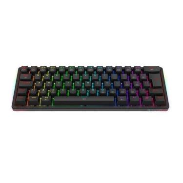 Imagem de Teclado Redragon Gamer Mecanico Akali Preto Rgb Switch Marrom K642-Rgb
