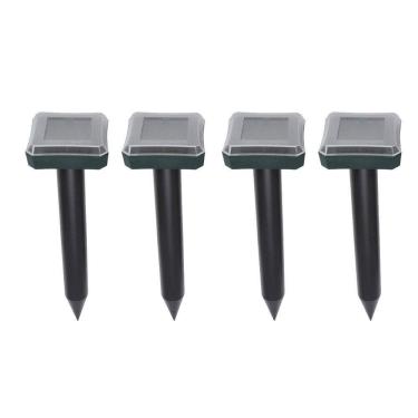 Imagem de Repelente Solar Ultrassonico 4 unidades Pestes Cobras Ratos Roedores Jardim Externo