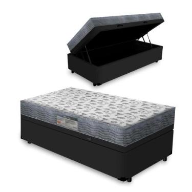 Imagem de Cama Box Baú com Colchão de Espuma D33 Ortobom Iso 100 Solteiro 88cm, 
