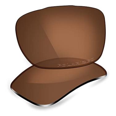 Imagem de ThunderClap Lentes de policarbonato de reposição para óculos de sol Oakley TwoFace OO9189 - Tijolo queimado polarizado