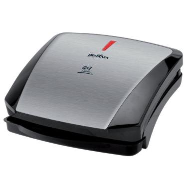 Imagem de Grill Sanduicheira Britania Inox 1200w Luz Indicadora E Bandeja Coletora 220V