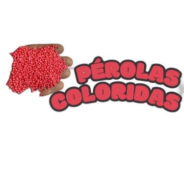 Imagem de Pérolas De Eps Bolinhas De Isopor Coloridas 1 Vermelha