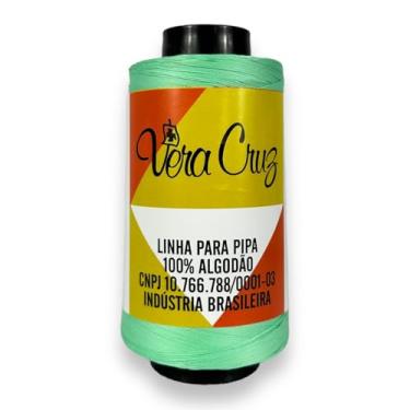 Imagem de Linha CCfios Vera Cruz Fio 04 de 1500 Jardas 100% Algodão Tex 111 Para Pipas (Verde)