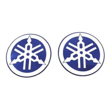 Imagem de Adesivo 3d Resinado Logo Tanque Compatível Yamaha Azul 6x6 - SPTS