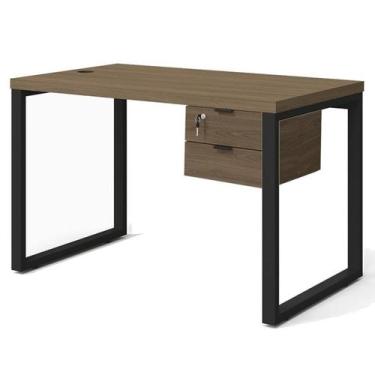 Imagem de Mesa Escritorio 120 Com Gaveteiro Industrial Frame Munique Kappesberg,