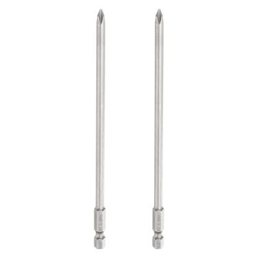 Imagem de HARFINGTON 2 peças de chave de fenda Phillips número 1 PH1 haste sextavada de 1/10.2 cm (150 mm) de comprimento, haste de 0,5 cm, brocas magnéticas de cabeça cruzada S2 de aço para ferramentas