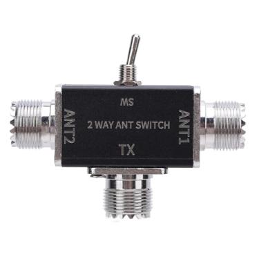 Imagem de KIMISS Switch de Antenas de Presunto CB de 2 Vias 100W Com 239 Conector para 1-30MHz CB HF VHF UHF Radio-Dual Direção Coaxial Com Segurança da Porta