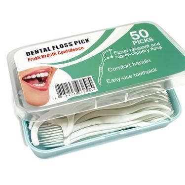 Imagem de Fio Dental para Aparelho Ortodôntico – Kit com 50 Unidades, Dispensador Prático e Uso Diário