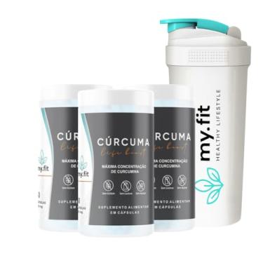Imagem de Kit 3x Cúrcuma Life Boost (Curcumina) 700mg, Total 180 Softgels + Coqueteleira Exclusiva