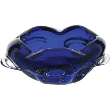 Imagem de Jemima Centro Mesa 8X19X18Cm Vidro Azul