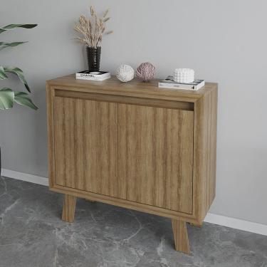 Imagem de Balcão para Escritório 90cm com 2 Portas e 1 Prateleira