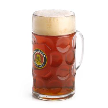 Imagem de Paulaner Caneca de cerveja Dimpled Isar - 1 litro de massa Krug