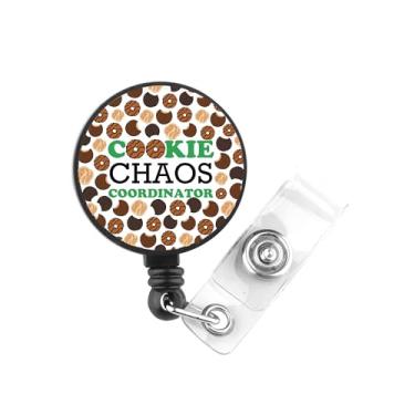 Imagem de PLITI Scout Cookie Gift Scout Cookie Dealer Gift Cookie Chaos Coordenador Scout Badge Reel para Enfermeira Médica (Crachá Cookie Chaos)