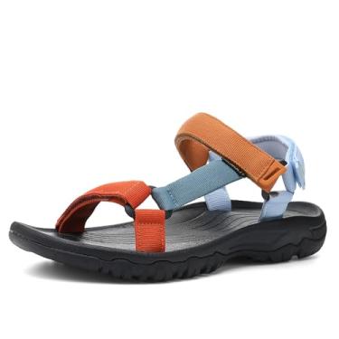 Imagem de Sandália esportiva masculina de espuma vinílica acetinada, entressola de espuma vinílica acetinada para uso ao ar livre com suporte de arco, Oldmulti, 40