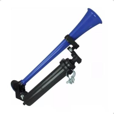 Imagem de Corneta Bicicleta Buzina de Ar Jumbinho Bike Forte Com Bomba Cores Cor Azul