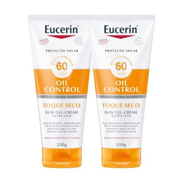 Imagem de Kit 2 Eucerin Sun Toque Seco FPS 60 Protetor Solar Gel-Creme 200ml