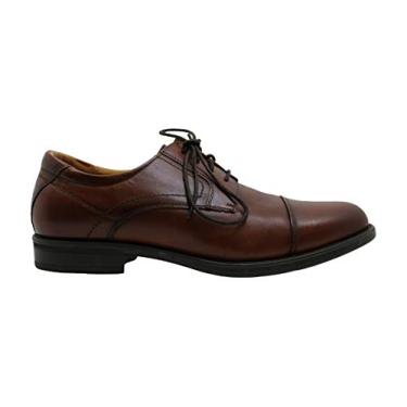 Imagem de Florsheim vestido masculino Montinaro de couro com cadarço Oxfords, Cognac, 10.5