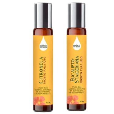 Imagem de Óleos Essenciais Prontos Citronela E Eucalipto Roll On 10Ml - Essência