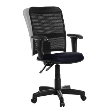 Imagem de Cadeira De Escritório Ergonômica Tela Com Braço Rce:Azul Escuro