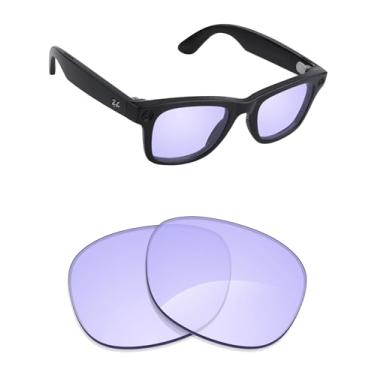 Imagem de Alphax Lentes de reposição polarizadas para óculos de sol Ray-Ban Meta Wayfarer RW4008 53 mm - Opções, Roxo claro