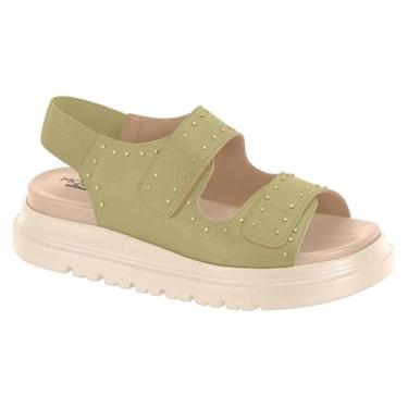 Imagem de Sandália Feminina Modare Fácil Calce – Tiras de Elástico, Confortável e Prática (Verde, BR, Adulto, Numérico, 39)