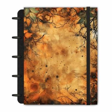 Imagem de Caderno de Disco Floresta 160 pgs 90g Capa Dura 6 Divisórias Inteligente Pequeno A6~11 cm x 17 cm Achala