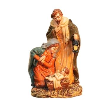 Imagem de XLWLLNJ Presépio de Resina, Escultura Decorativa para Lareira E Mesa, Estilo D