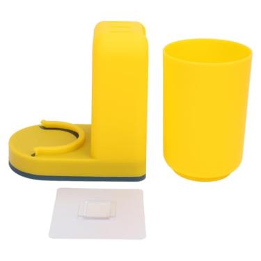 Imagem de Zhjvihx Organizador da Escova de Dentes do Banheiro, Porta -Dentes de de Escova de Grande Capacidade Design Simples Pp Higiênico Multiuso para Banheiro (#2)