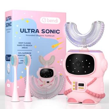 Imagem de Escova de dentes elétrica Bendi Sensory 360 redonda em forma de U para