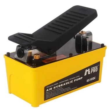 Imagem de HYDRAULIC PRO Bomba hidráulica de ar de 10.000 PSI, reservatório de 1,6 L, saída de óleo NPT 3/20.3 cm, entrada NPT 1/10.2 cm, operado por pedal de pé, para máquinas de estrutura de carroceria, prensa