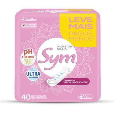 Imagem de Absorvente Sym Protetor Diário Com Perfume 40 Unidades