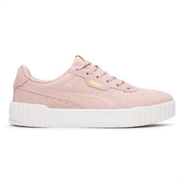 Imagem de Tênis Puma Carina 3.0 Sd Bdp Feminino, 37, Rosa, Branco