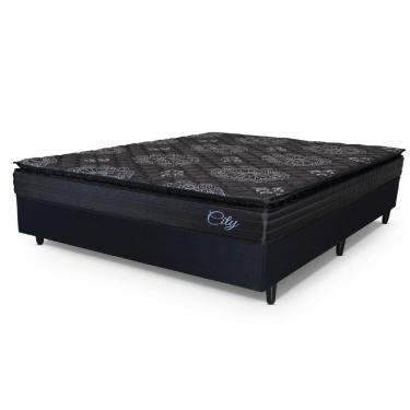 Imagem de Cama Box Casal King Colchão Com Molas Ensacadas Top Hellen