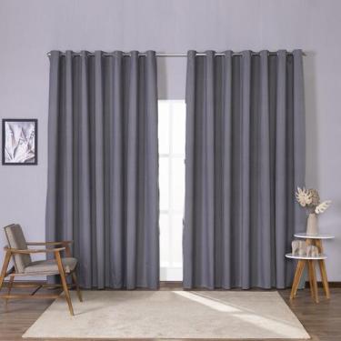 Imagem de Cortina 100 Blackout Em Tecido 2,80m X 1,30m Para Sala Quarto - Laika 