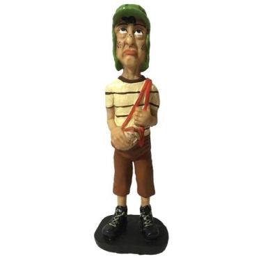Imagem de Boneco Chaves Com Lanche Em Resina 18cm Turma Do Chaves - Gama