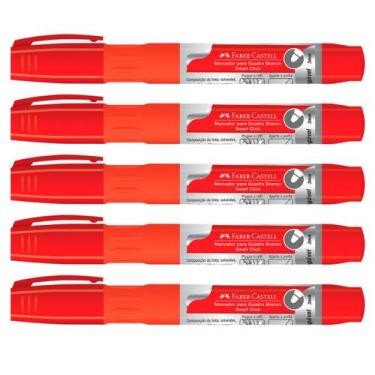 Imagem de Marcador Quadro Branco Recarregável Faber Castell Caneta Kit - Faber-C