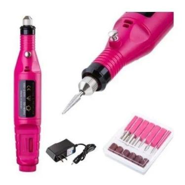 Imagem de Lixa Elétrica Portátil Bivolt Unhas Acrigel Gel Fibras - MKB