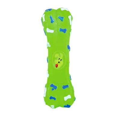 Imagem de Brinquedo Mordedor Pet Osso Colorido Wellmix, Verde