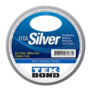 Imagem de Fita Silver Prata 48MM x 5M - Tekbond 21181048000