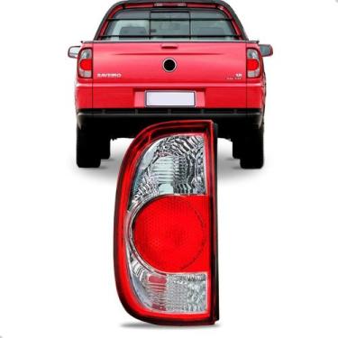 Imagem de Lanternas Traseira Volkswagen Saveiro G4 2006 a 2008 Bicolor - HT, Esq